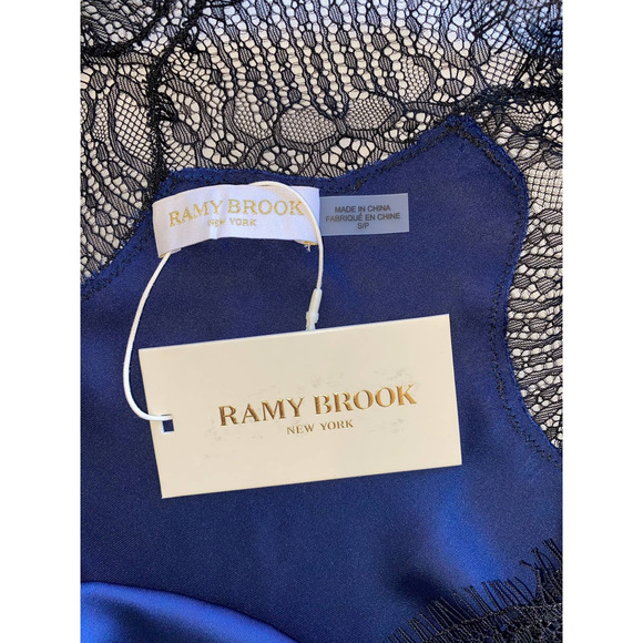 BLUE LACE SLIK TOP RAMY BROOK SIZE SMALL NWT - Picture 4 of 5
